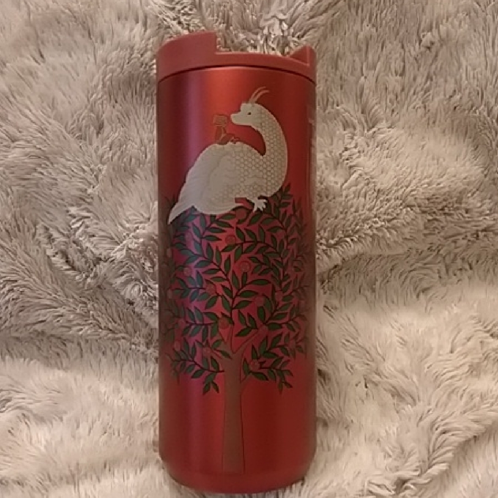 Starbucks 2014 LE Year of the Wood Dragon Vacuum Tumbler ✨NWT✨